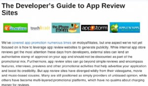 App Review Websites, a Developers Guide